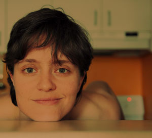 pic of my face with my chin on my kitchen counter